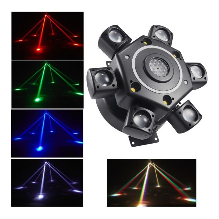 Ruchomy multiefekt świetlny 7w1 LED DMX BEAM GOBO STROBO LASER