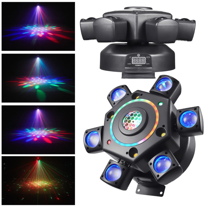 Ruchomy multiefekt świetlny 7w1 LED DMX BEAM GOBO STROBO LASER