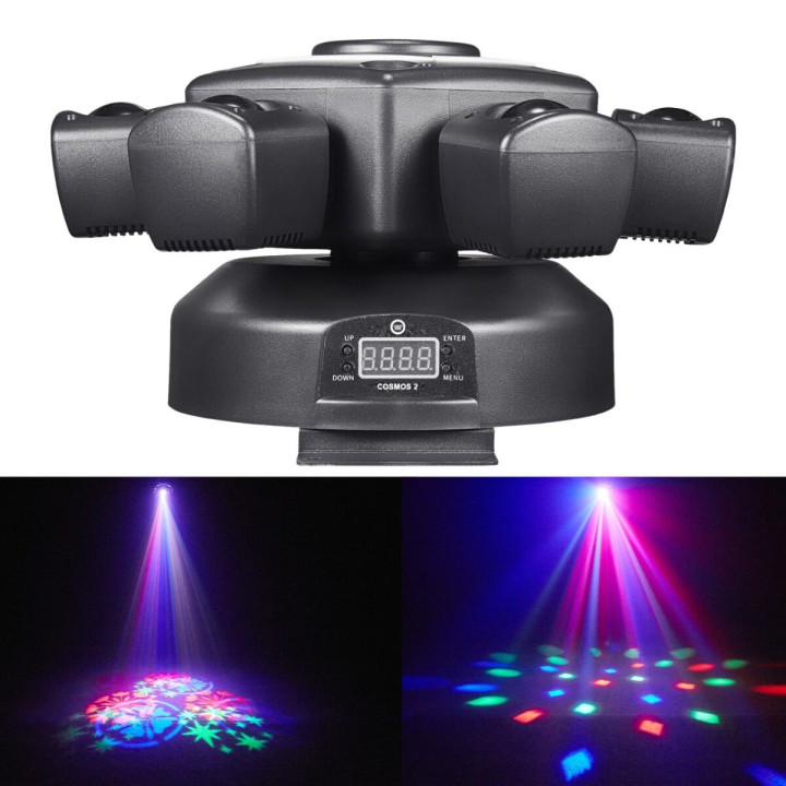 Ruchomy multiefekt świetlny 7w1 LED DMX BEAM GOBO STROBO LASER
