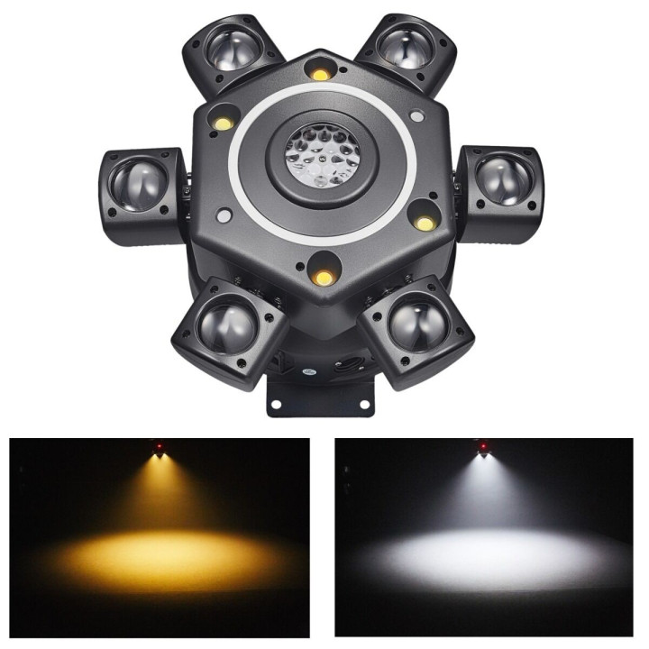 Ruchomy multiefekt świetlny 7w1 LED DMX BEAM GOBO STROBO LASER