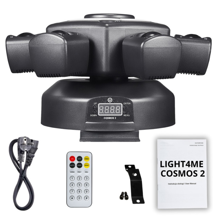 Ruchomy multiefekt świetlny 7w1 LED DMX BEAM GOBO STROBO LASER