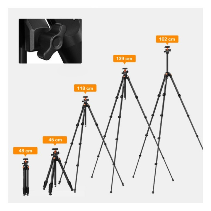 K&F Concept KF09.161 Statyw fotograficzny 162cm