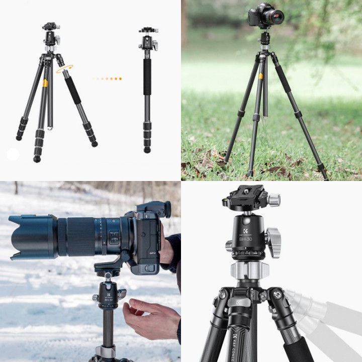 Statyw fotograficzny 172cm K&F Concept X284C4 KF09.116