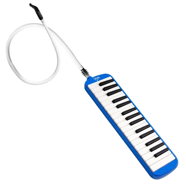 Harmonijka klawiszowa niebieska 32-klawiszowa 40,5 cm torba transporto