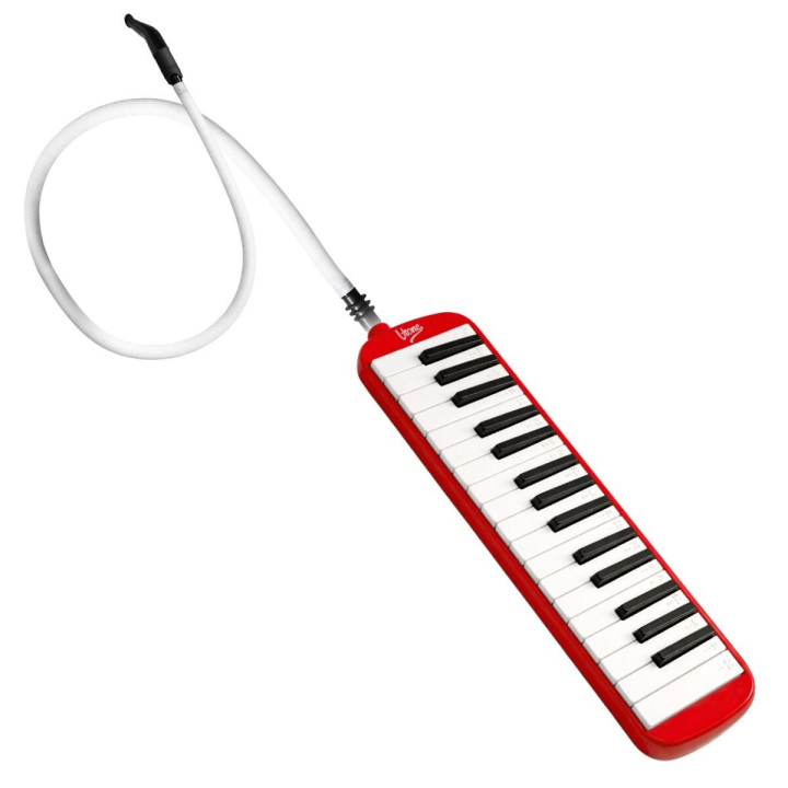 Harmonijka klawiszowa czerwona 32-klawiszowa 40,5 cm torba transportow
