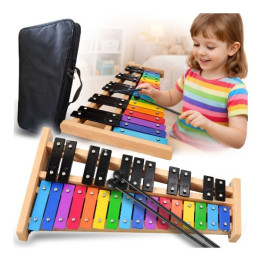 Dzwonki chromatyczne 27-tonowe instrument dla dzieci 2 pałeczki do gry