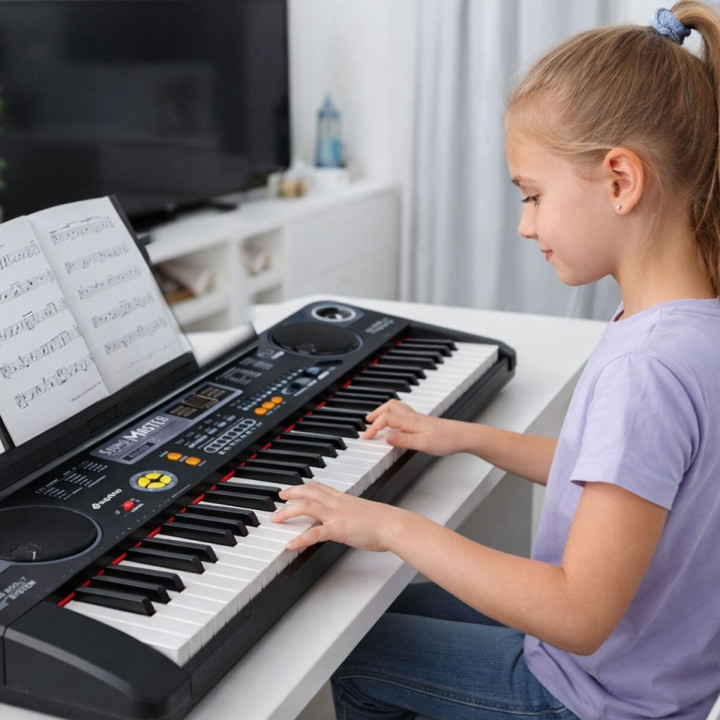 Keyboard elektroniczny edukacyjny 61 klawiszy mikrofon MP3 SUPRIMO