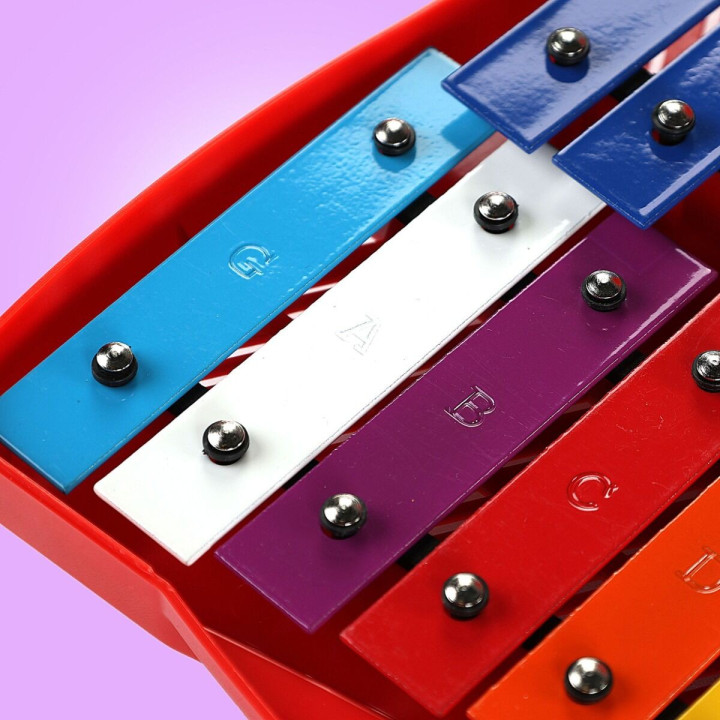 Dzwonki chromatyczne 25-tonowe instrument dla dzieci 2 pałeczki do gry