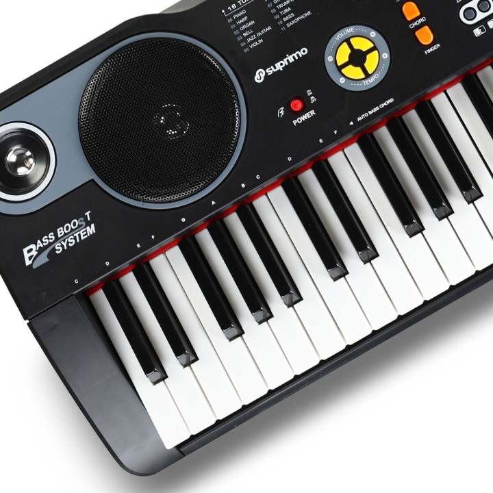 Keyboard elektroniczny edukacyjny 61 klawiszy mikrofon MP3 SUPRIMO