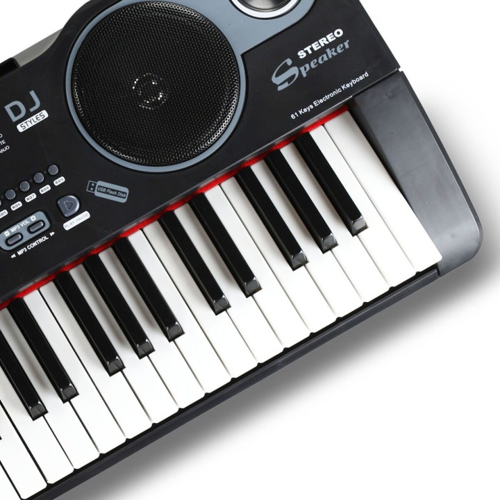 Keyboard elektroniczny edukacyjny 61 klawiszy mikrofon MP3 SUPRIMO