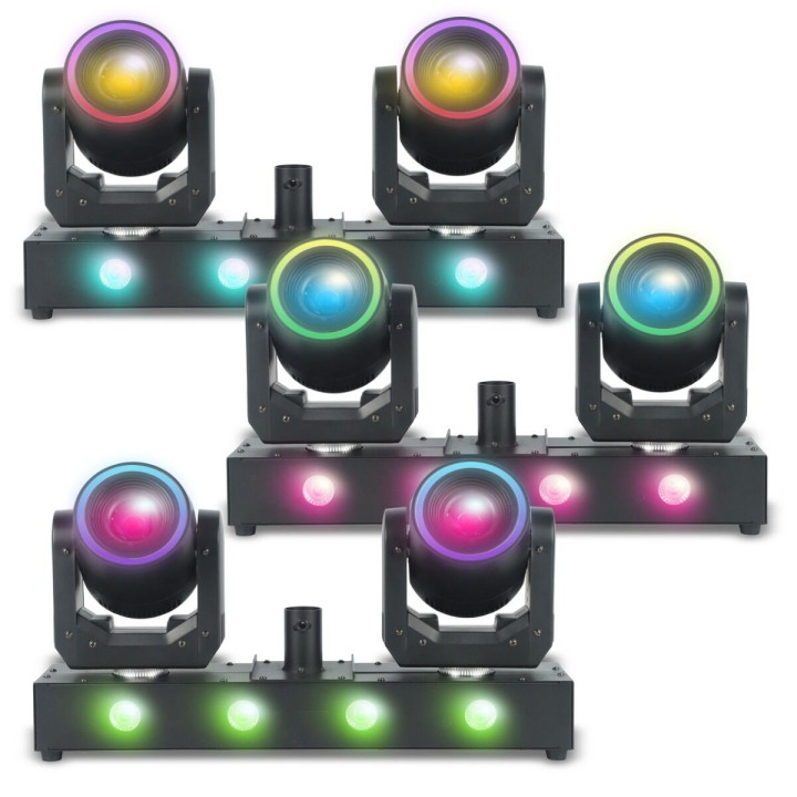 Multiefekt oświetleniowy 3w1 LED DMX 2x głowica ruchoma CLONE 2