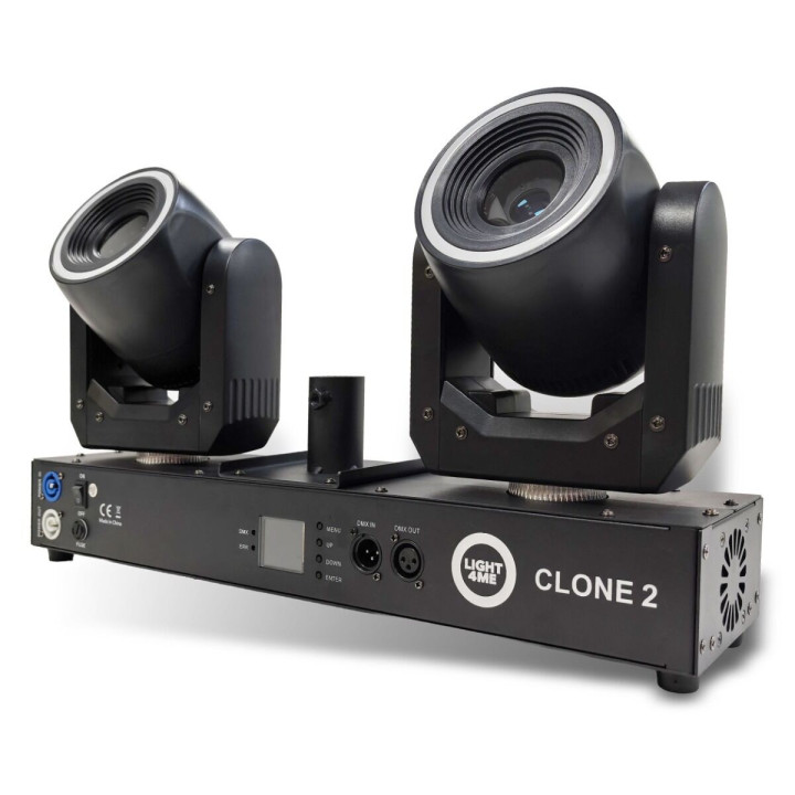 Multiefekt oświetleniowy 3w1 LED DMX 2x głowica ruchoma CLONE 2