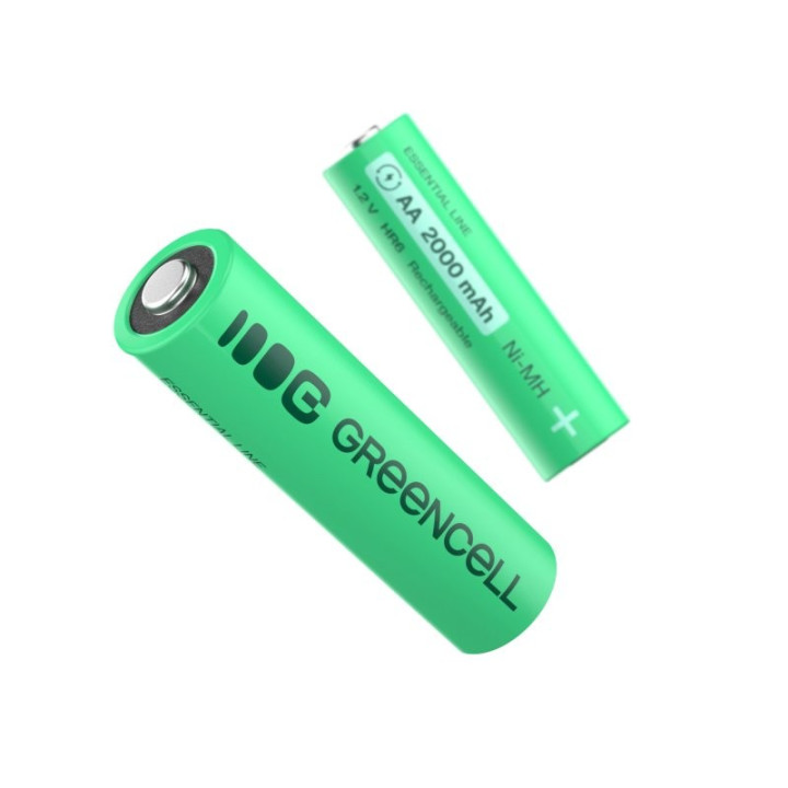 GREEN CELL GR02 Akumulatorki Paluszki 4x AA HR6 2000 mAh