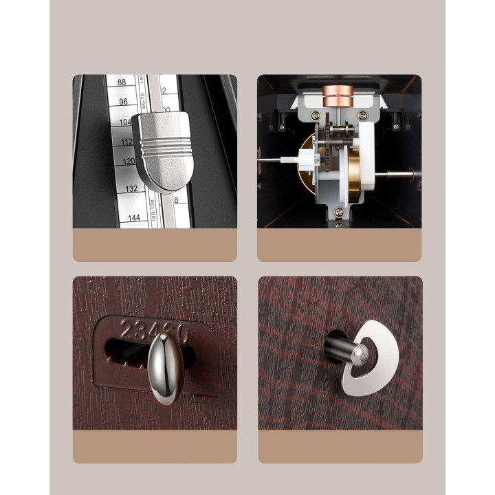 FONOTE MTRNM-01 Metronom mechaniczny brązowy