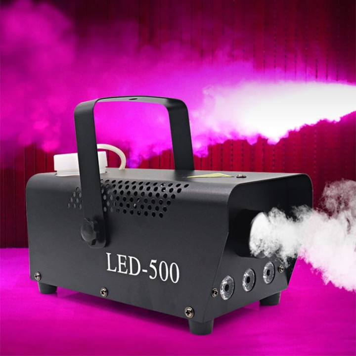 Wytwornica dymu 500W z pilotem 3xLED FONOTE SMK-500-3LED-IR