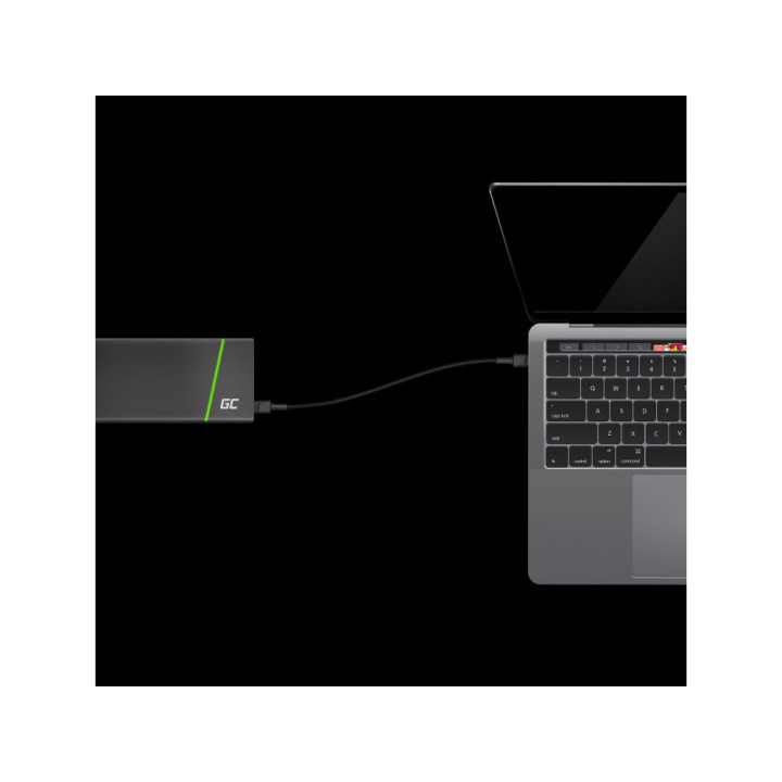 Kabel USB-C - USB-C 120cm QC 3.0 60W GREEN CELL KABGC30