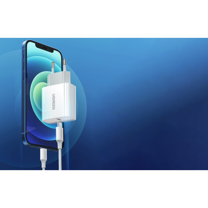 Ładowarka sieciowa 20W PD 3.0, USB-C biała UGREEN 60450B