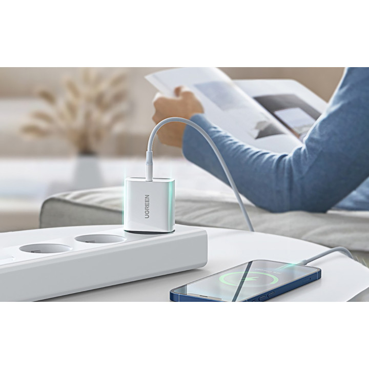 Ładowarka sieciowa 20W PD 3.0, USB-C biała UGREEN 60450B
