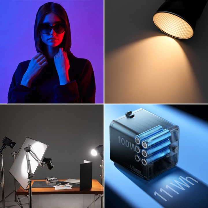 ULANZI ML100RGB Lampa LED Bi-color+ RGB