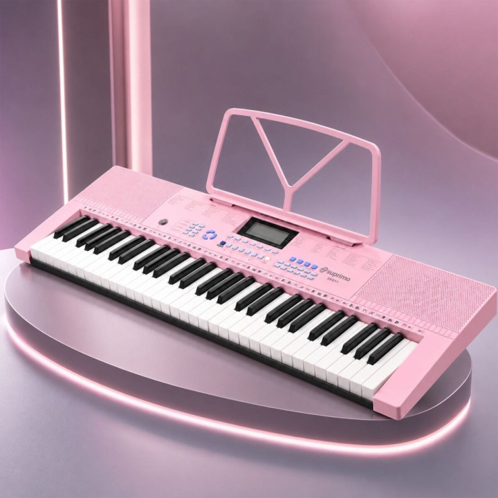 SUPRIMO EK611 PK keyboard elektroniczny 61 klawiszy różowy