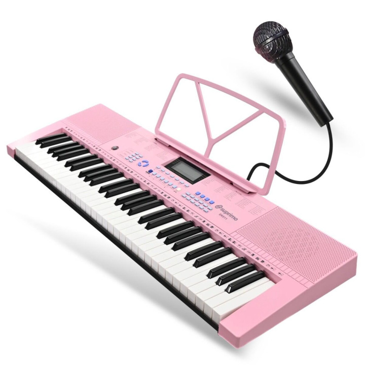 SUPRIMO EK611 PK keyboard elektroniczny 61 klawiszy różowy