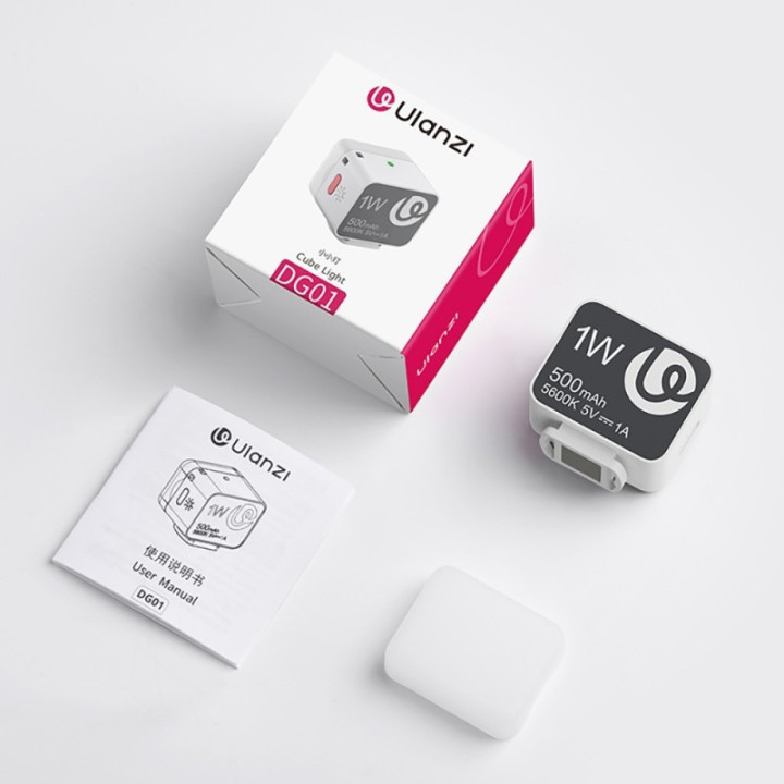 Ulanzi DG01 Cube Light Mini lampa LED Daylight biała