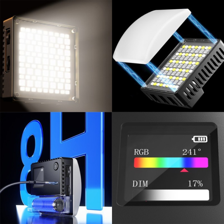 Ulanzi C10RGB Lampa diodowa LED Bi-color+ RGB