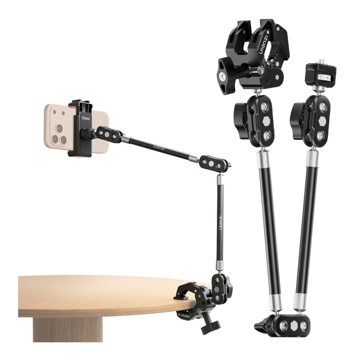 Ulanzi R105 Ramię montażowe z uchwytem Super Clamp - dwusekcyjne