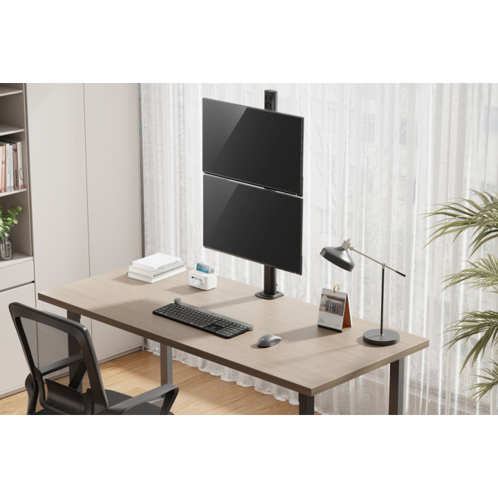 MOZOS MS05 uchwyt biurkowy pionowy do dwóch monitorów 17″-34″