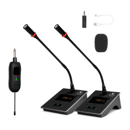 Zestaw 2 mikrofonów IGO SYSTEM MS-1302 konferencyjny bezprzewodowy