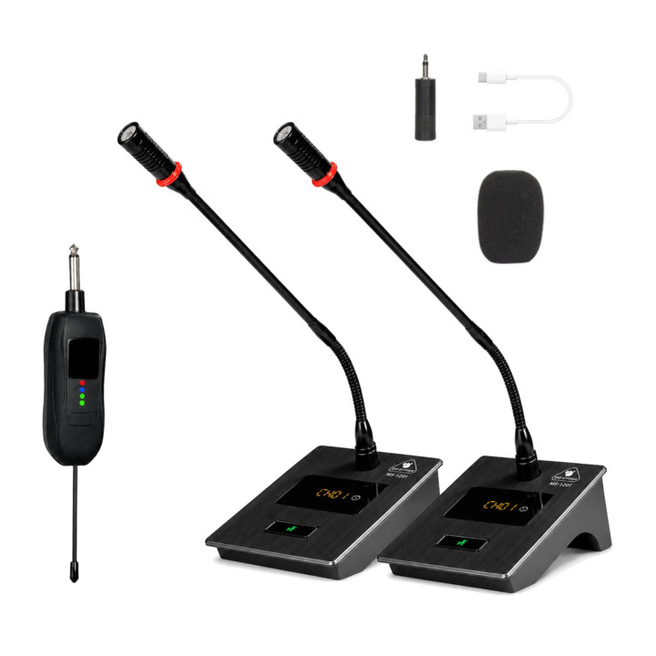 Zestaw 2 mikrofonów IGO SYSTEM MS-1302 konferencyjny bezprzewodowy