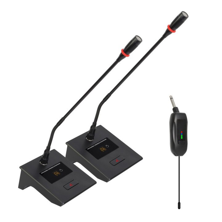 Zestaw 2 mikrofonów IGO SYSTEM MS-1302 konferencyjny bezprzewodowy