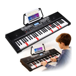 KEYBOARD elektroniczny dla dzieci 61 podświetlanych klawiszy głośniki