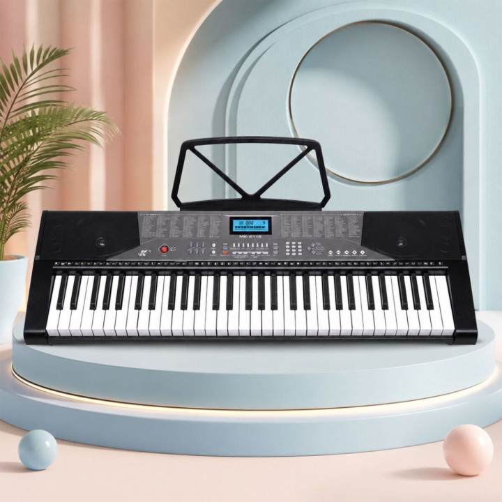 KEYBOARD elektroniczny przenośny czarny 61 klawiszy Bluetooth MK 2113