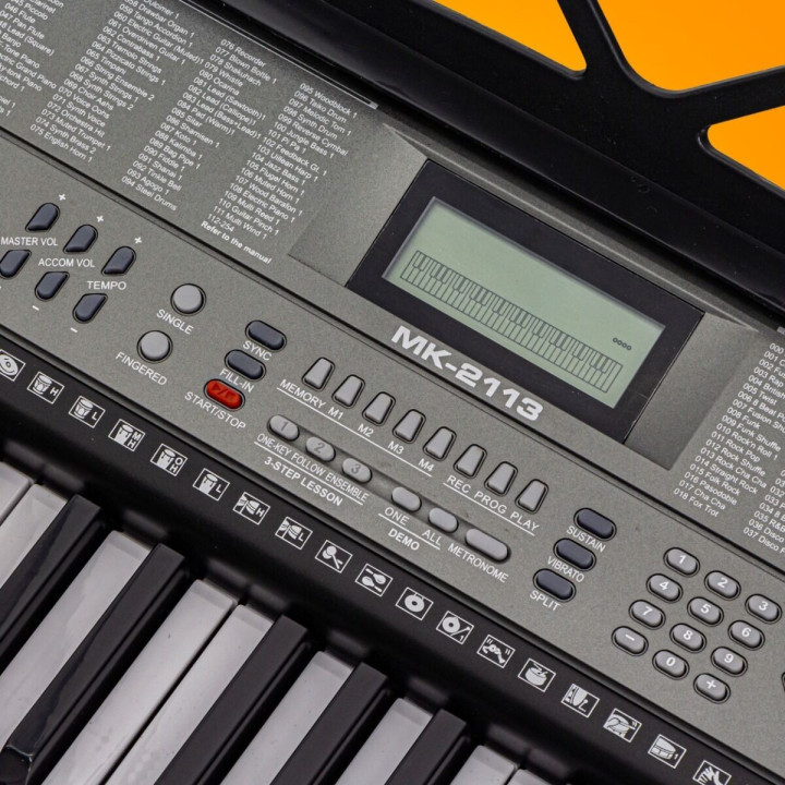 KEYBOARD elektroniczny przenośny czarny 61 klawiszy Bluetooth MK 2113