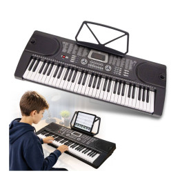 KEYBOARD elektroniczny 61 klawiszy instrument dla dzieci + mikrofon