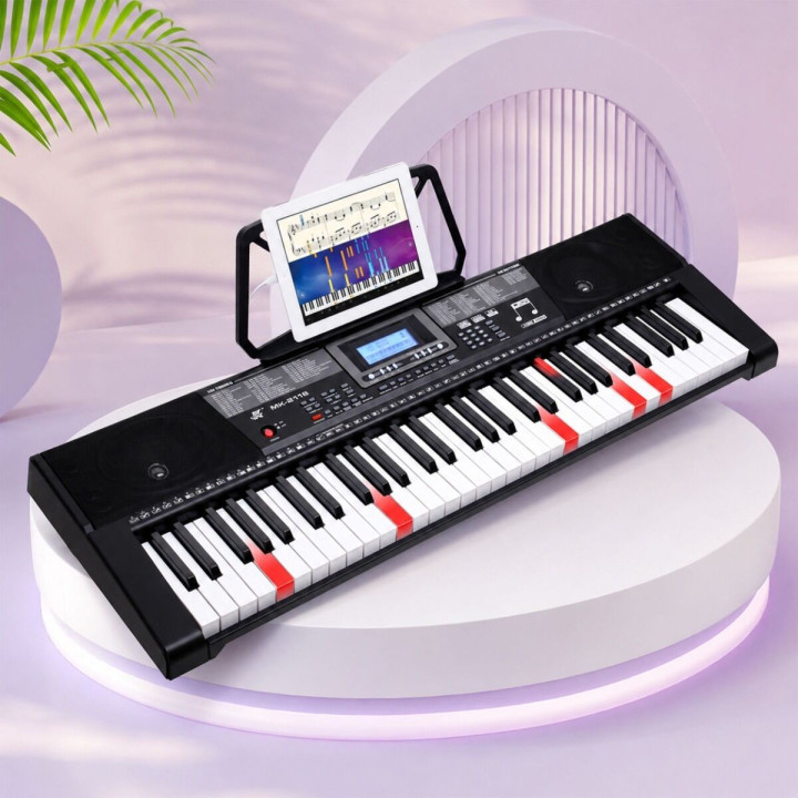 KEYBOARD elektroniczny dla dzieci 61 podświetlanych klawiszy głośniki