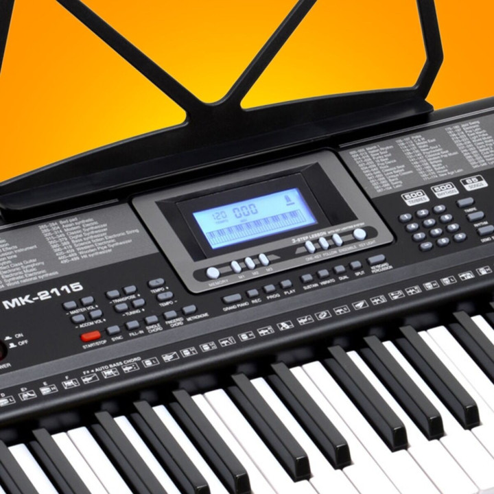 KEYBOARD elektroniczny dla dzieci 61 podświetlanych klawiszy głośniki