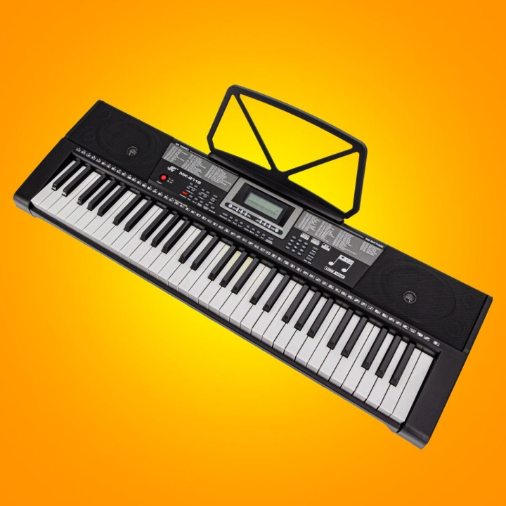 KEYBOARD elektroniczny dla dzieci 61 podświetlanych klawiszy głośniki