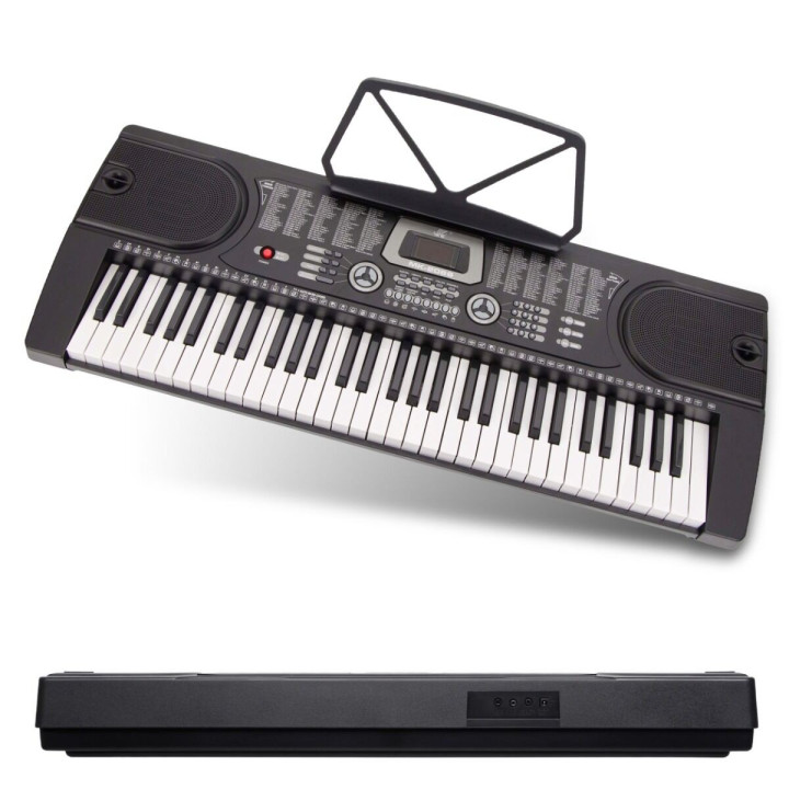 KEYBOARD elektroniczny 61 klawiszy instrument dla dzieci + mikrofon