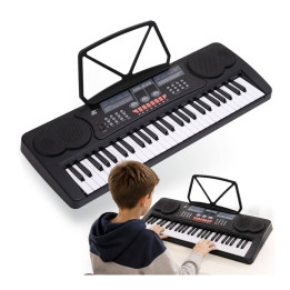KEYBOARD elektroniczny 54 klawisze pulpit do nut mikrofon
