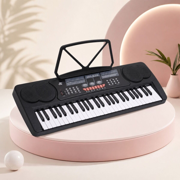 KEYBOARD elektroniczny 54 klawisze pulpit do nut mikrofon
