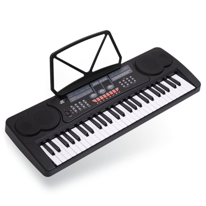 KEYBOARD elektroniczny 54 klawisze pulpit do nut mikrofon
