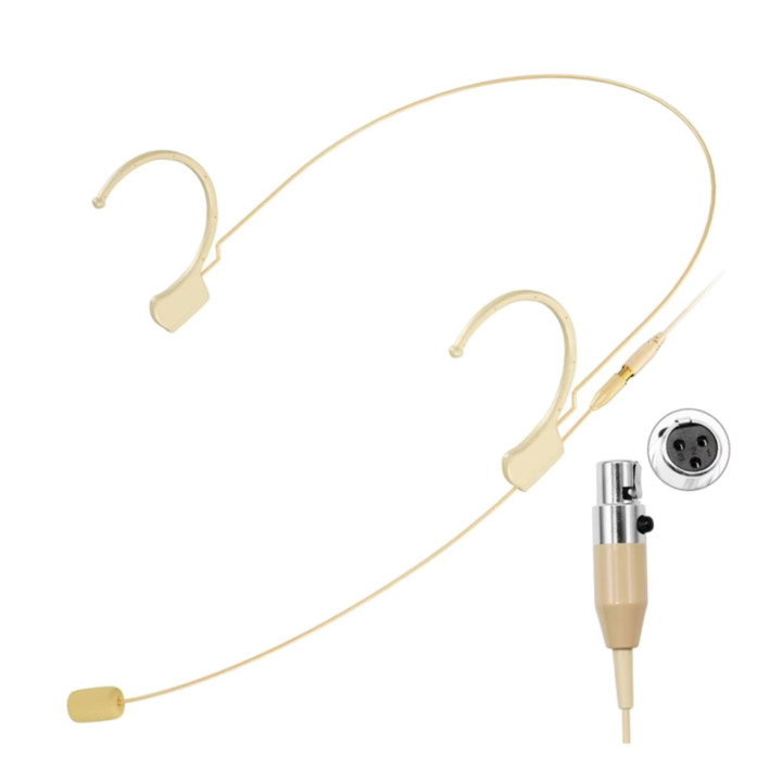 KIMAFUN HC810D3 Mikrofon nagłowny do mikroportów AKG [mini XLR 3pin]