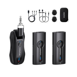 KIMAFUN KM-G70-1 Bezprzewodowy podwójny mikrofon do głośnika