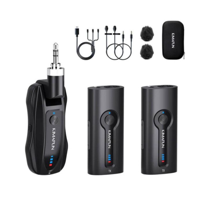 KIMAFUN KM-G70-1 Bezprzewodowy podwójny mikrofon do głośnika