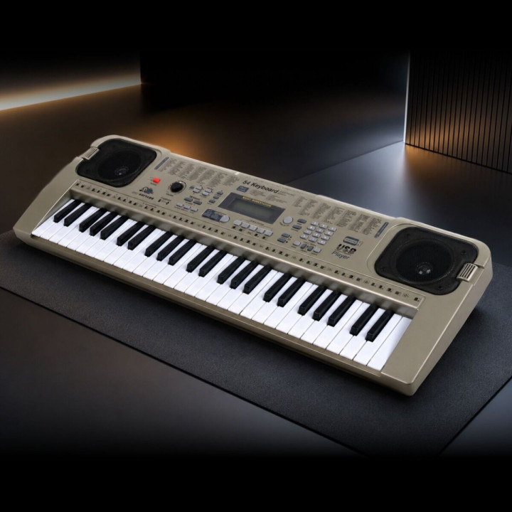 MQ 807 USB KEYBOARD elektroniczny 54 klawisze instrument dla dzieci