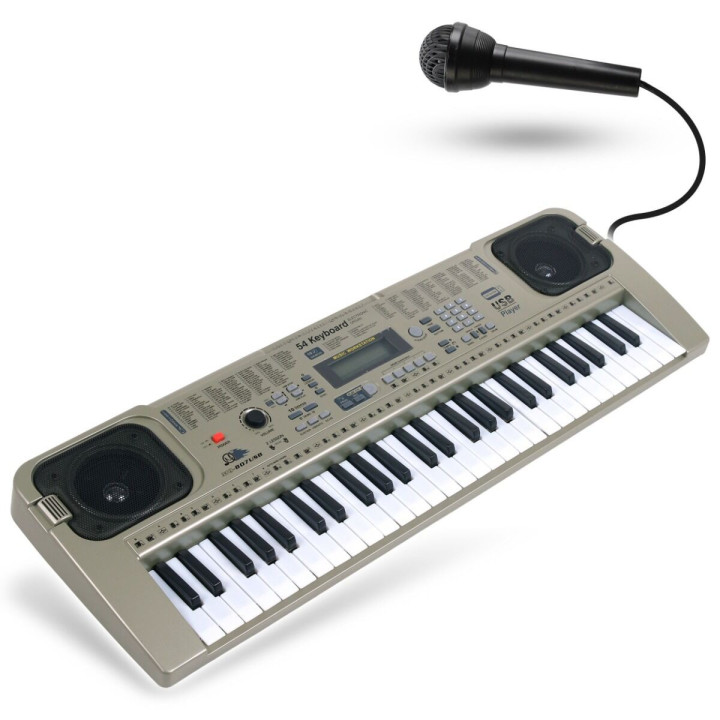 MQ 807 USB KEYBOARD elektroniczny 54 klawisze instrument dla dzieci