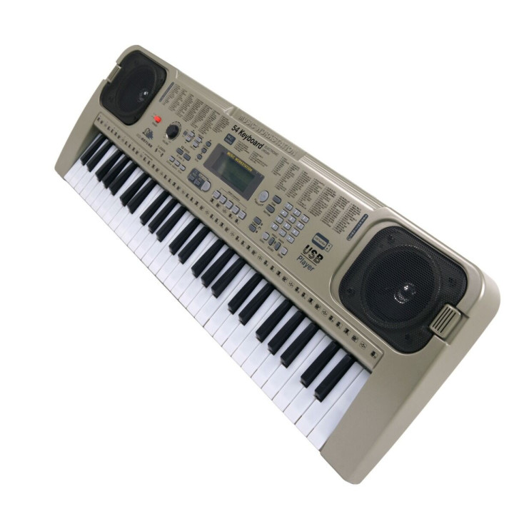 MQ 807 USB KEYBOARD elektroniczny 54 klawisze instrument dla dzieci