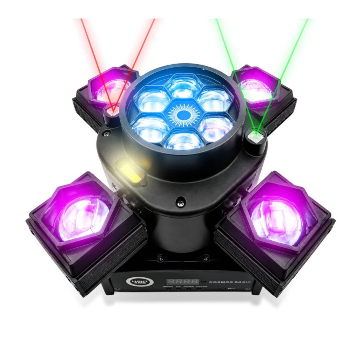 LIGHT4ME COSMOS BASIC ruchomy multiefekt 4w1 LED DMX Beam 4x15W RGBW